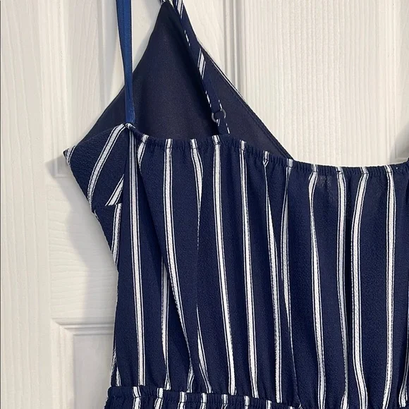 Monteau Blue and White Mini Dress - Picture 6 of 8